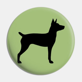 Rat Terrier Silhouette Pin