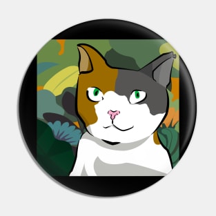 Cat in the jungle Pin