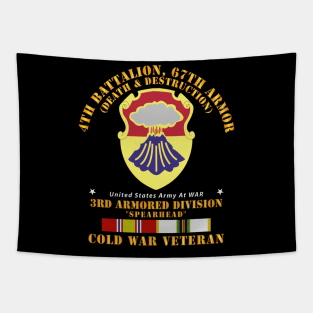 4th Bn 67th Armor -  3rd AR Div w COLD SVC Tapestry