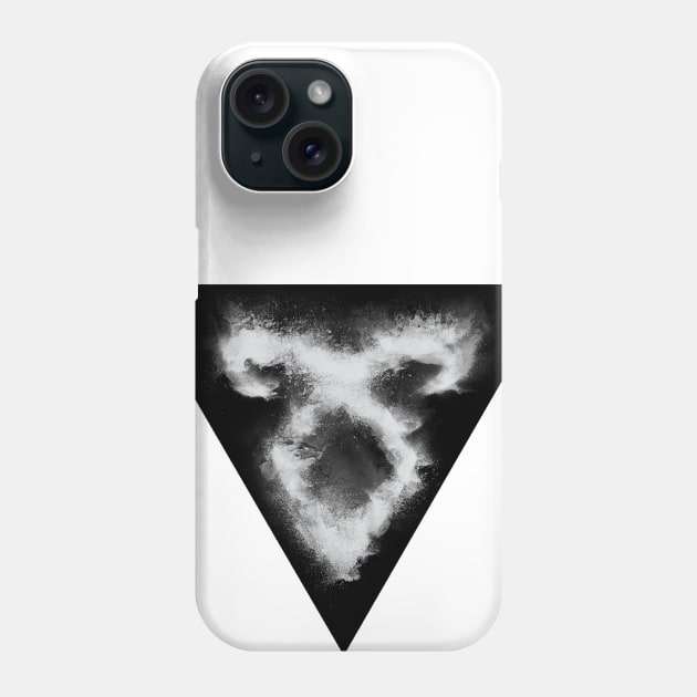 Shadowhunters rune / The mortal instruments - sand explosion with triangle (white) - Parabatai - gift idea Phone Case by Vane22april