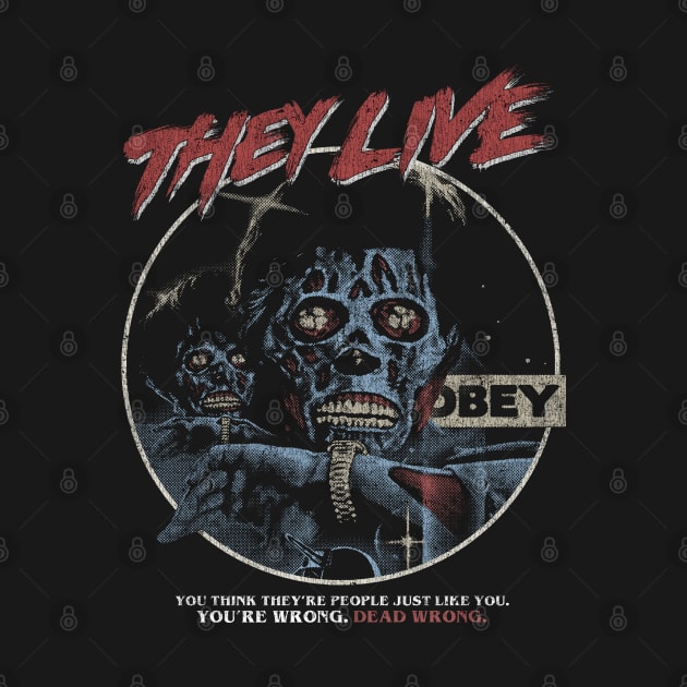 They Live (DISTRESSED),John carpenter, horror by StayTruePonyboy