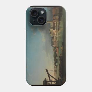 The Building of Westminster Bridge by Samuel Scott Phone Case