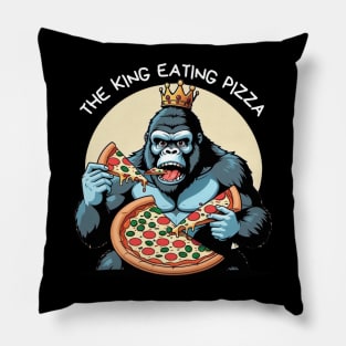 The  King Eating Pizza Pillow