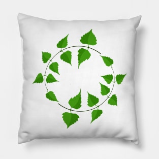 thin birch twigs Pillow