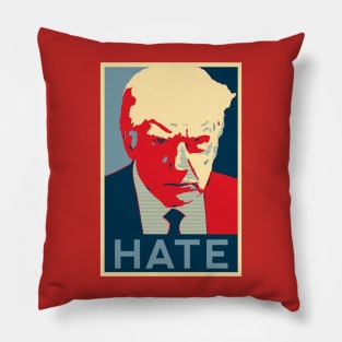 Trump mug shot Obama HOPE poster style Pillow