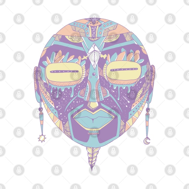 Retro Blend African Mask 2 by kenallouis