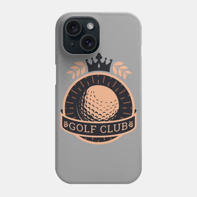 Golf Club Emblem Phone Case by EarlAdrian