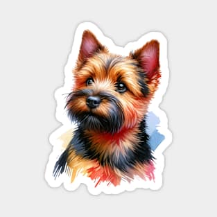 Norwich Terrier Watercolor - Beautiful Dog Magnet