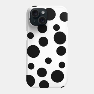 Black Polka Dots Phone Case