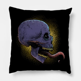 Blue Skull Head Pillow