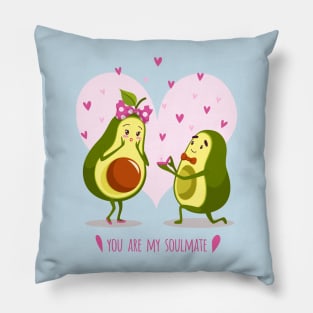 avocado couple proposal Pillow