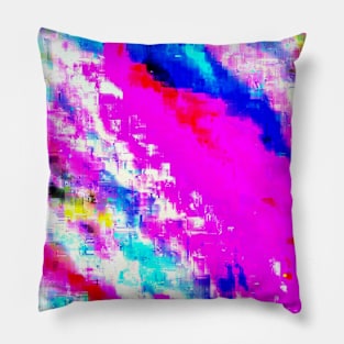 Glitchy Pinkness Pillow