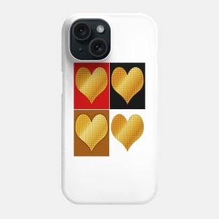 Golden Hearts-Collages Phone Case