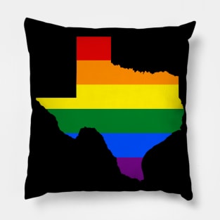 Rainbow Texas Pillow