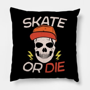 Vintage Skater // Skate or Die Pillow