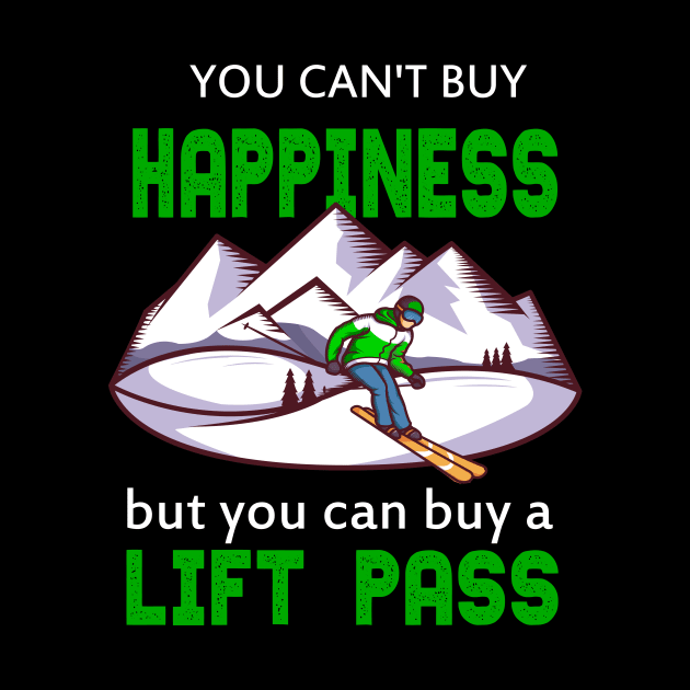 Happiness buy lift pass wintersport ski Design by Lomitasu