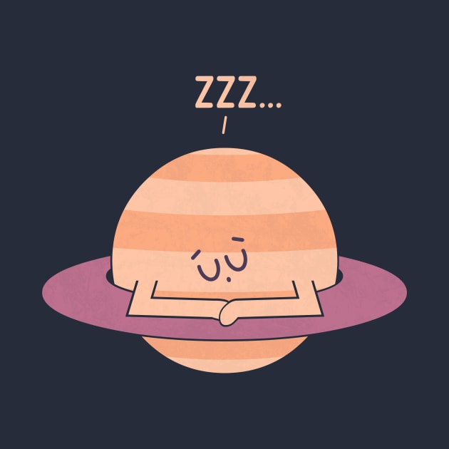 Sleepy Saturn by HandsOffMyDinosaur