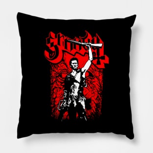 Groovy Metal Boomstick Retro 80's Horror Rock Metal Band Parody For Horror Fans Pillow