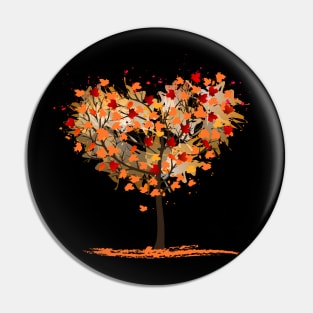 Autumn Tree Shedding Leaves Pin