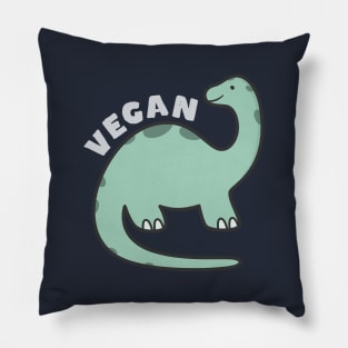 Funny Vegan Dinosaur Pillow