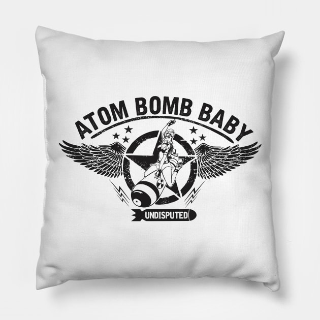 Atom Bomb Baby Pillow by stuff101