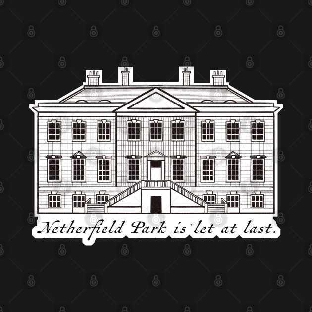 Sketch Drawing of Netherfield Park Pride and Prejudice by MariOyama