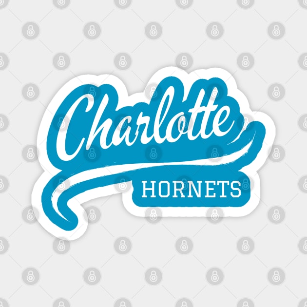 Hornets Retro Magnet by CityTeeDesigns