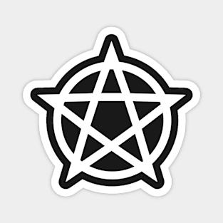 White Pentacle Magnet