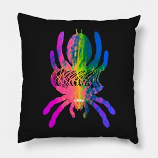 Tarantula Silhouette V36 (Tie Dye) Pillow