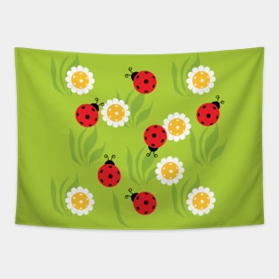 Pickleball spring meadow Tapestry