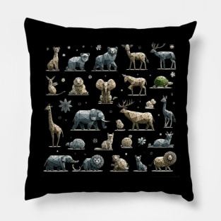 Geometric Wildlife Collection Pillow