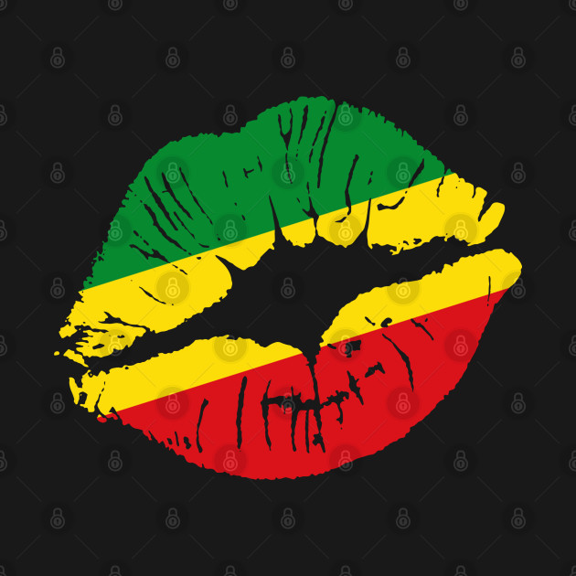 Kiss me I'm a Rasta - Rastafari - T-Shirt
