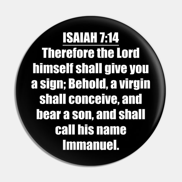 Isaiah 7:14 KJV Pin by Holy Bible Verses