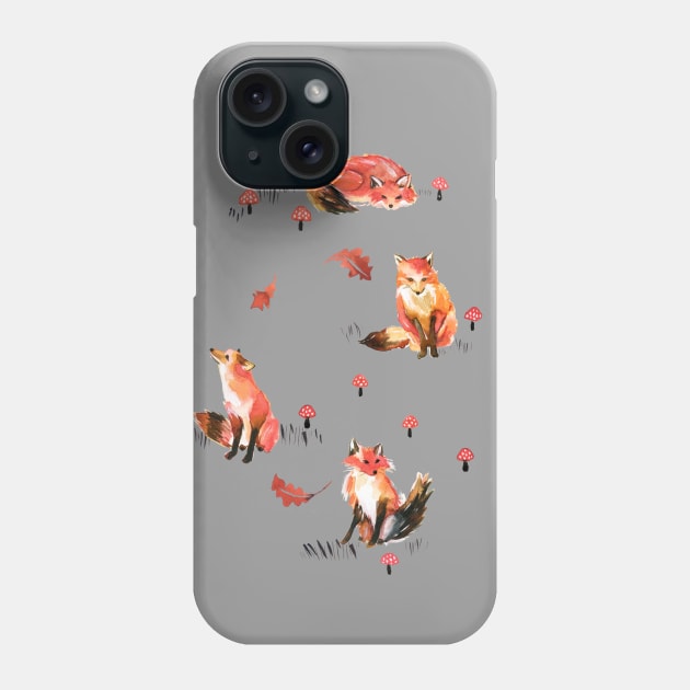 Forest Foxes Phone Case by ninoladesign