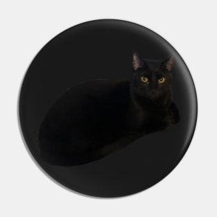 Black Cat Loaf Pin