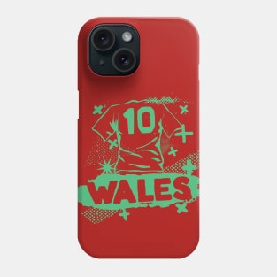 Retro Welsh Football // Vintage Grunge Wales Soccer Phone Case