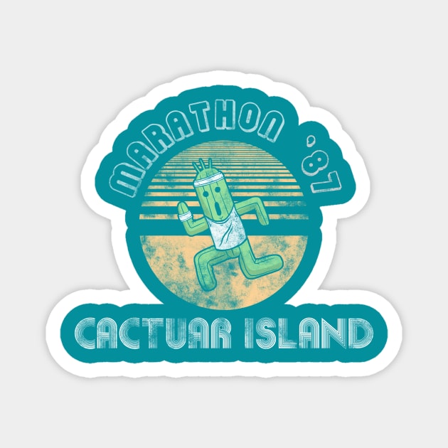 Cactuarathon '87 Magnet by spacemonkeydr