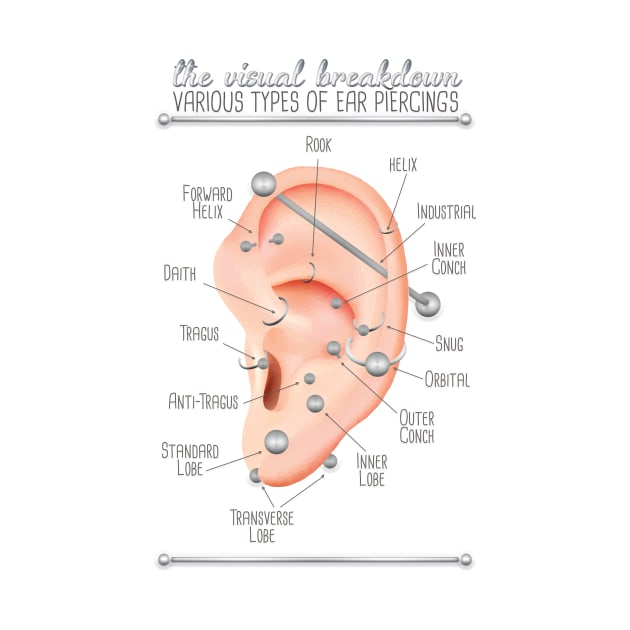 Ear Piercing Chart by Jarrodjvandenberg