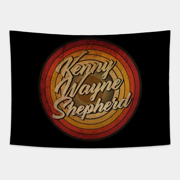 arjunthemaniac,circle retro faded Kenny Wayne Shepherd Tapestry by arjunthemaniac