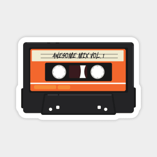 Awesome Mixtape. Vol. 1 Cassette Tape Retro Vintage Magnet