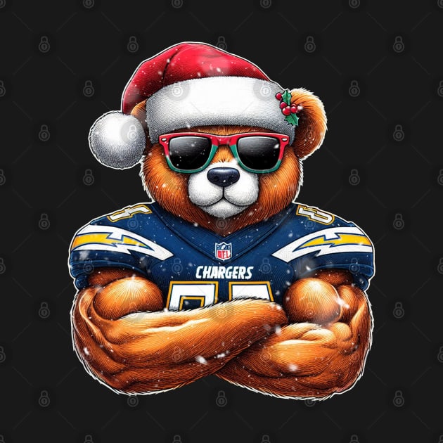 Los Angeles Chargers Christmas by Americansports