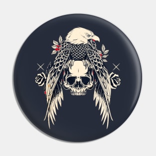 eagle skull Pin