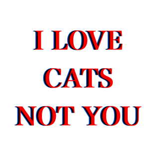 I love cats not you T-Shirt