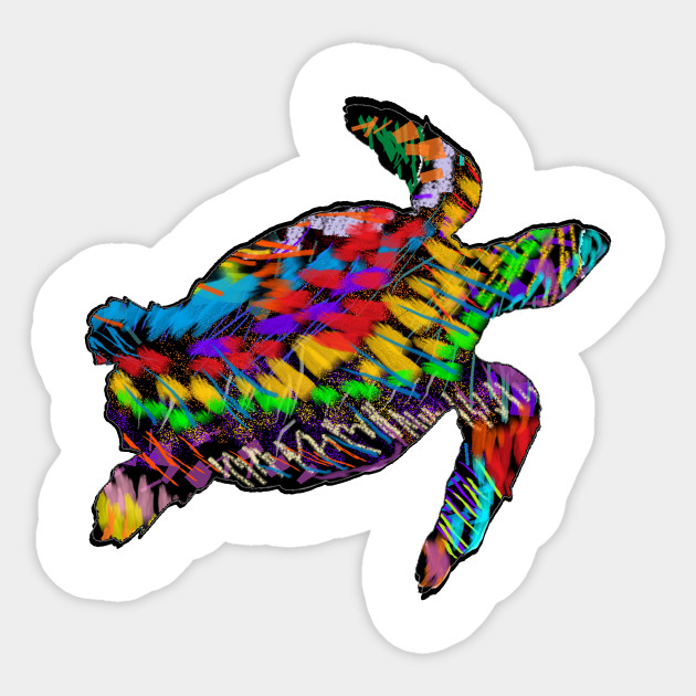 Ocean Picasso Sea Turtle Sticker Teepublic
