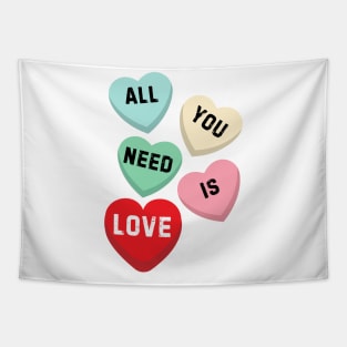 Candy Hearts Tapestry