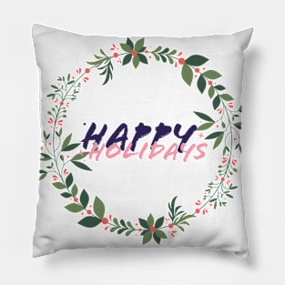 happy holidays Pillow