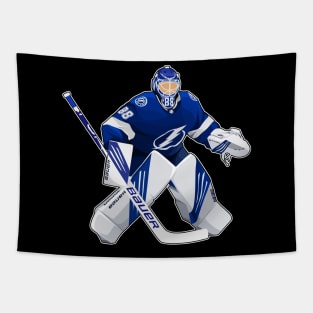 Andrei Vasilevski #88 Defend Goalie Tapestry