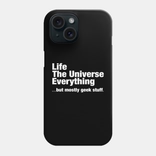 Geek Stuff White Phone Case