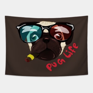 The Pug Life Tapestry