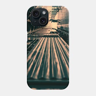 Train Scenario Hua Lamphong Black and White 2 Phone Case